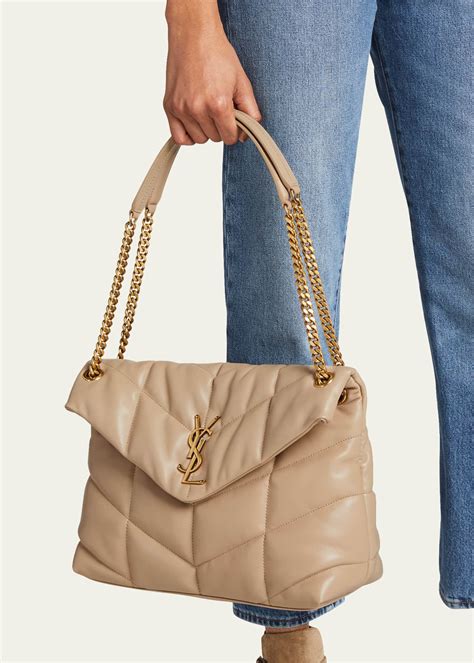 ysl loulou medium chain bag|ysl loulou puffer bag large.